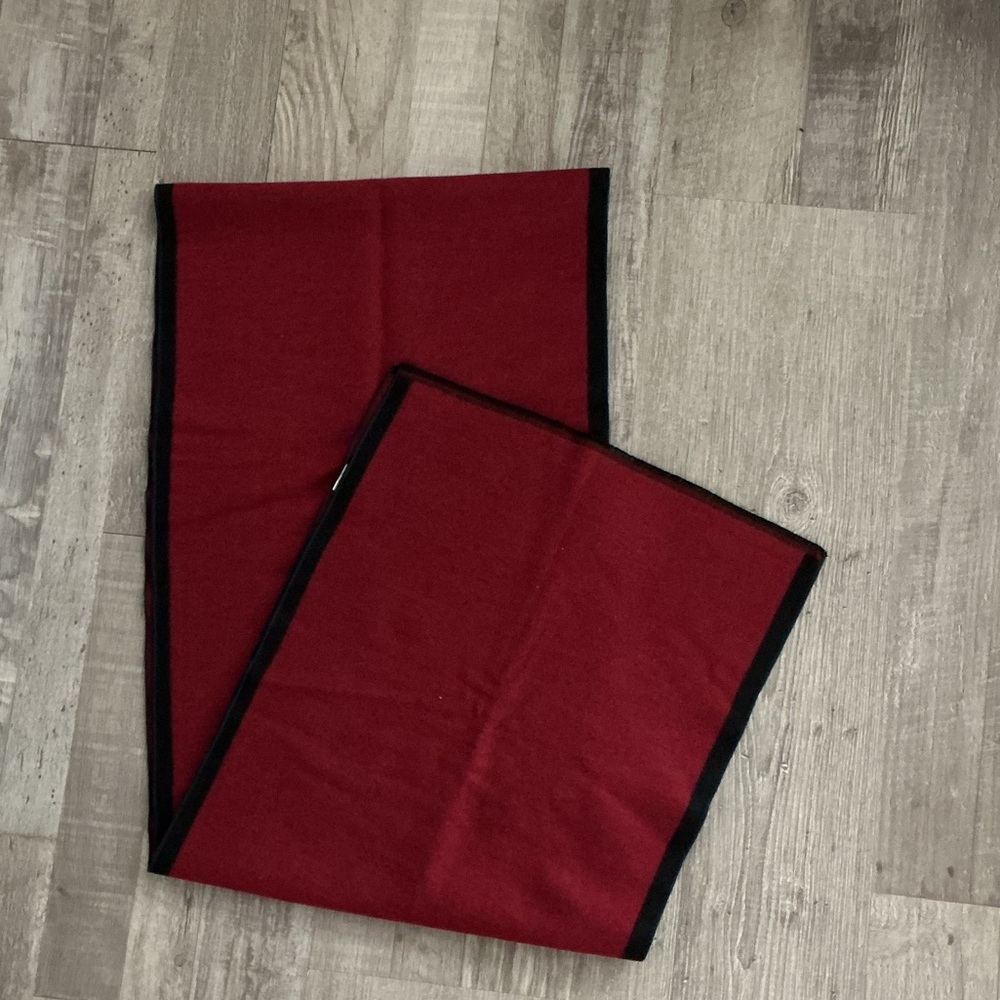 LUSM WOOL BLEND TWO TONE SCARF NWOT - Picture 1 of 5
